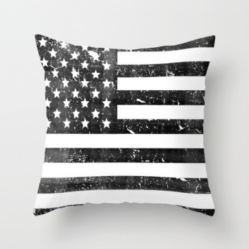 dirty-vintage-black-and-white-american-flag-pillows